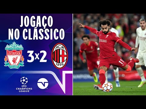 Gols e lances de Liverpool x Milan