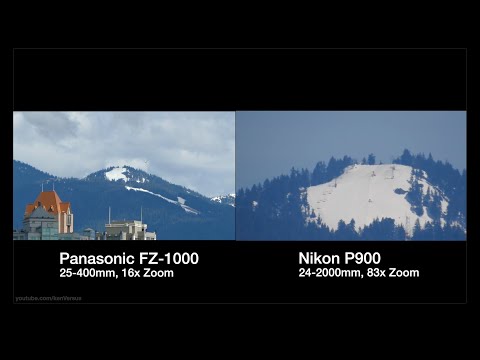 Panasonic FZ-1000 vs Nikon P900 - Zoom Range Test