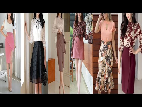 Skirt Blouses Outfit ideas || Office wear for women