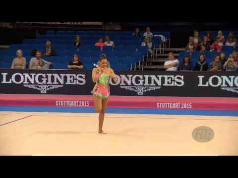 Rut CASTILLO GALINDO (MEX) 2015 Rhythmic Worlds Stuttgart - Qualifications Clubs