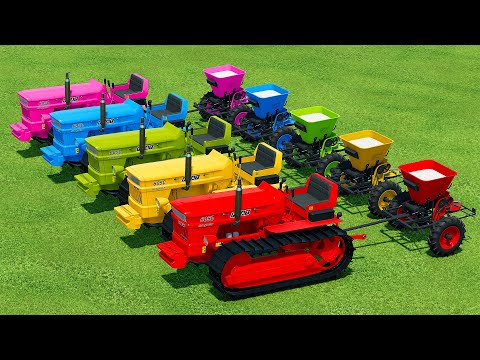 SPREAD SOLID FERTILIZER WITH FIAT TRACTORS - Farming Simulator 22