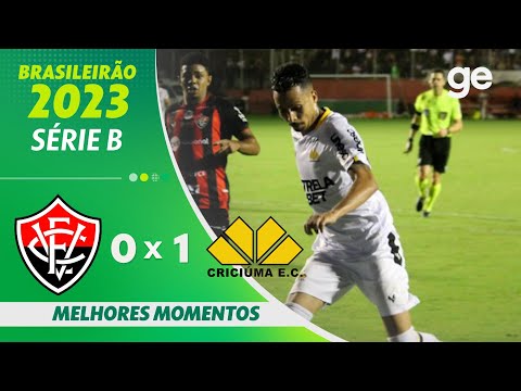 VITÓRIA 0 X 1 CRICIÚMA | MELHORES MOMENTOS | 12ª RODADA BRASILEIRÃO SÉRIE B 2023 | ge.globo