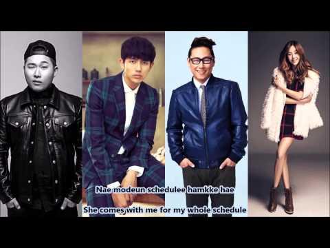Swings ft. Yoon Jong Shin, Seulong (2AM) & G.Na - Pool Party Lyrics [Romanization & English]