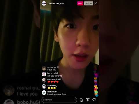 EXO Baekhyun Instagram live