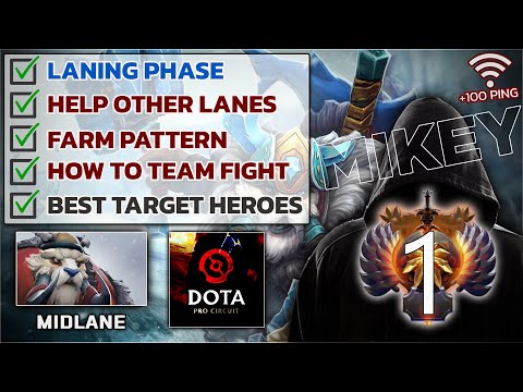 ✔️How to Be a Pro Dota 2 [ Midlaner ] - WB.Mikey Playing on DPC Division 2 - PersPective - کسری