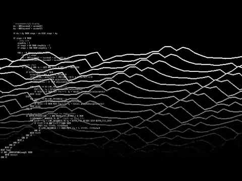 depth of sound [ audio geometry ] binary data signal #programming #visualization #isometric #mp3