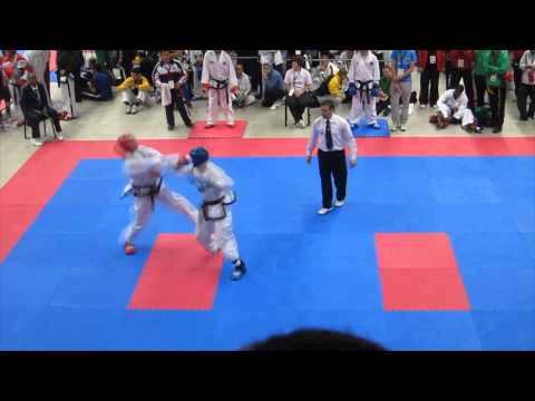ITF World Cup 2012 Brighton - Mens Middleweight Sparring - CANADA vs BELGIUM