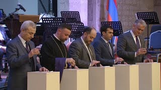 Կոմիտասի 150-ամյակին նվիրված նամականիշի մարում և համերգ Մայր Աթոռ Ս. Էջմիածնում