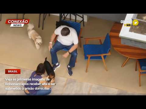 Vídeo: Veja as primeiras imagens de Bolsonaro após receber alta e ser submetido à prisão domiciliar.