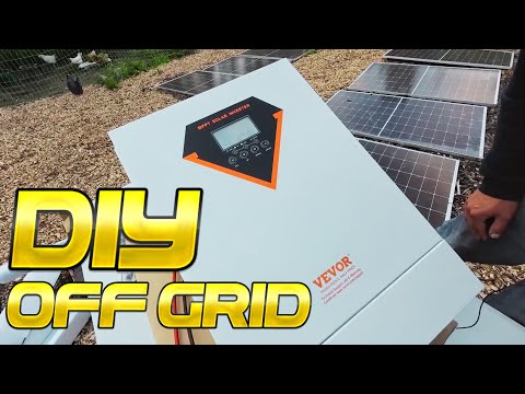 How to setup simple DIY Off Grid Solar Power System   Cheap but Powerful   VEVOR INVERTER