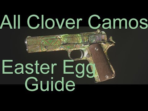 WW2 Zombies All Leprechaun Clover Easter Egg Camos guide - Groesten Haus Final Reich Darkest Shore