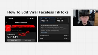 how i edit faceless tiktoks that go viral everytime ($12,467/month)