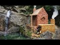 How I Built a Bushcraft Brick Kiln to Build a Dream House for Survival in the Wild, Catch and Cook