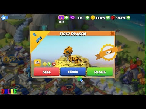 How to breed Tiger Dragon ?,Gameplay, Dragon Mania Legends -part 516