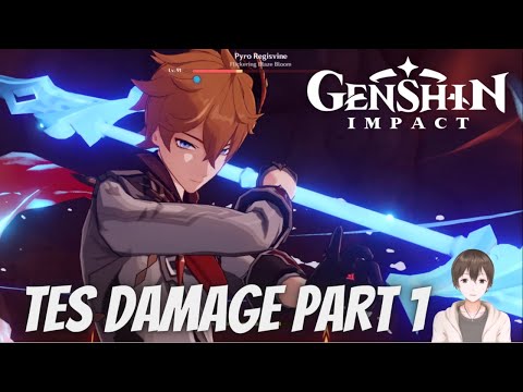 Childe Lv90 Tes Damage Ajah Part 1 - Genshin Impact