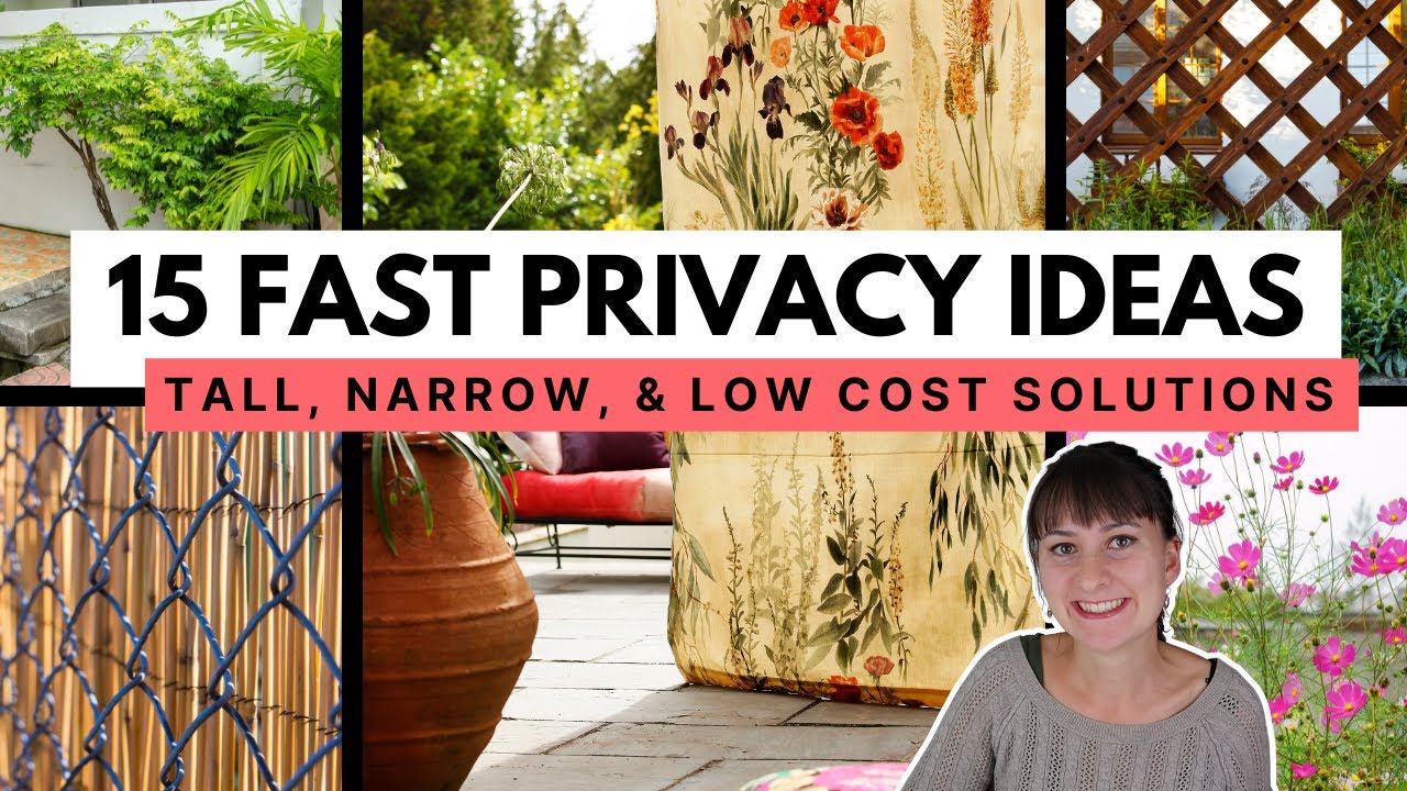 Creative DIY Privacy Solutions for Your Yard