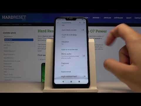 How to Activate High Contrast Text on Motorola Moto G7 Power - Manage Display Settings
