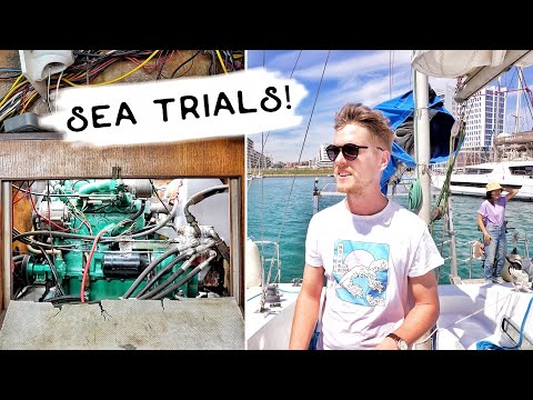 Sea Trials for the 50 Year Old Engine and Hydraulic Drive. | Wildlings Sailing