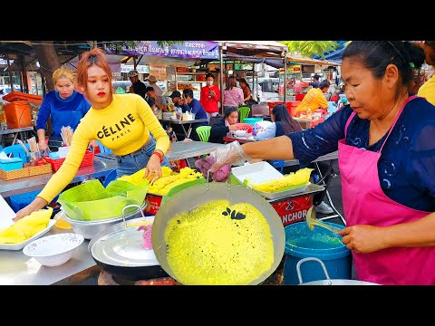 Grandma Yellow Pancake Master! Spring Roll, Rice Noodle, Noodle Soup & More - Best Street Food