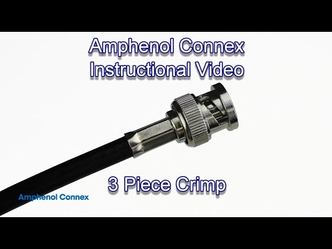 Learn how to crimp a BNC three-piece crimp coaxial connector on the popular RG-59 cable type from an Amphenol RF product manager.