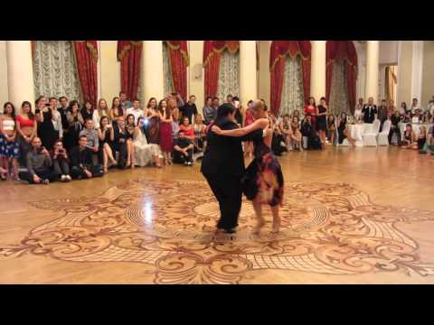 Aoniken Quiroga and Alejandra Mantinan.  Fuego de la Noche tango festival, Kazan 17.10.2015