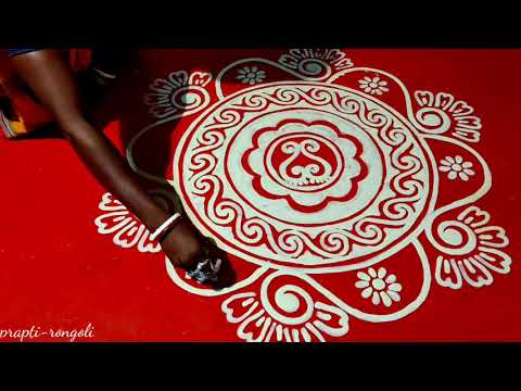 laxmi paduka jothi chita design created by prapti rongoli//manabasa gurubar /Thursday special alpona