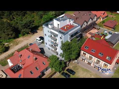 Jastrzębia Góra z drona - Pasja pokoje i apartamenty