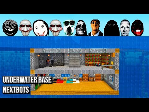 SURVIVAL UNDERWATER BASE WITH 100 NEXTBOTS in Minecraft - Gameplay - Coffin Meme