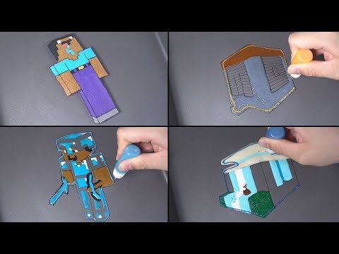 Minecraft Noob VS Pro Modern House Pancake Art in Real life
