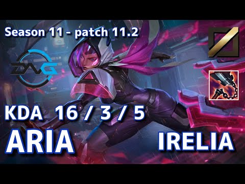 【韓国サーバー/GM】DFM Aria イレリア(Irelia) VS AF.A BuLLDoG ライズ(Ryze) MID - Patch11.2 KR Ranked【LoL】