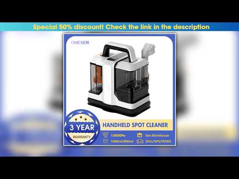 Best OMESER W05 Handheld Carpet Cleaner 750W Handheld 15Kpa Corded Spot Clean Machine Wet Fabric So