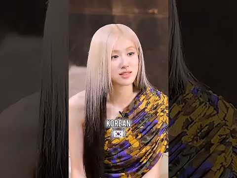Rosé speaking five different languages! ( 3 language pro) #shorts #blackpink #rosé