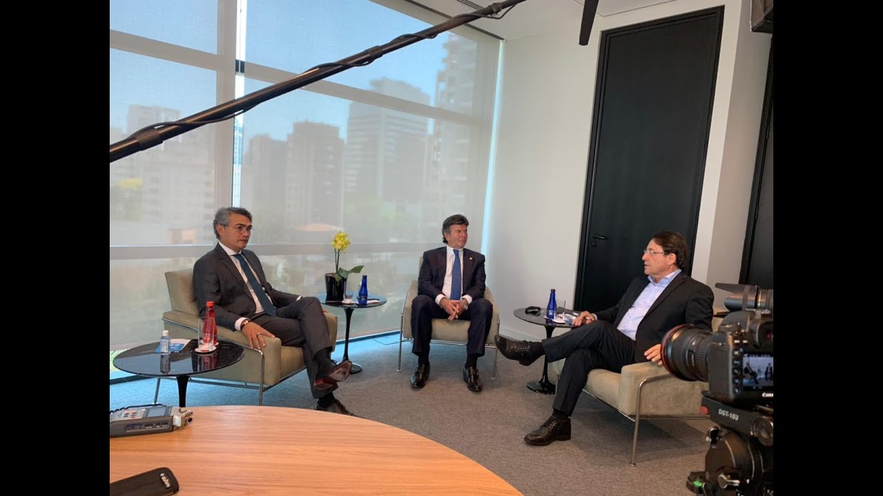Entrevista com o ministro e presidente do STF, Luiz Fux, e o presidente da Febraban, Isaac Sidney