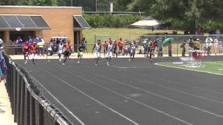preview picture of video 'Justin Long 22.42s 200m Ga regional qualifiers 14yr'