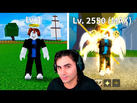 Lv 1 ao 2550 apenas com Itens de Anjos no Blox Fruits 🪽🌟