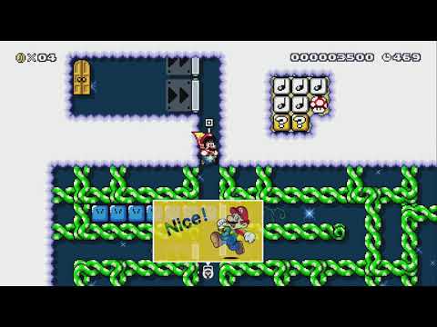 【RE】パラシュート降下 Parachuting by セネルク - Super Mario Maker 2 - No Commentary 1bu