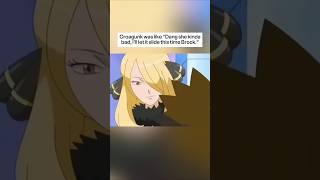 Croagunk lets Brock hit on Cynthia