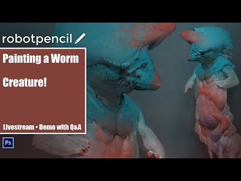 Painting a Worm Creature!