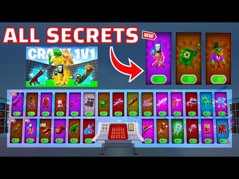 HOW TO GET EVERY SECRET IN CRAZY 1V1 FFA BY HOZZY - ALL SECRETS - AIMBOT, POT HOTSPOT, BAT AR 🔥