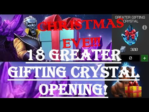 18 Greater Gifting Crystal Christmas Eve Opening! MCOC