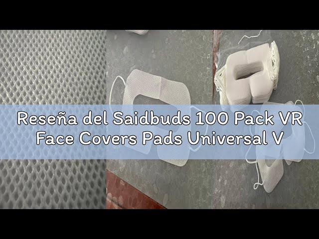 Vídeo relacionado con Saidbuds 100 Pack VR Face Covers Pads Universal VR Eye Covers Compatible con la mayoría de los Auriculares VR