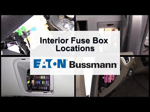 Eaton Bussmann Interior Fuse Panel Location Overview