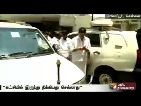 Expulsion from party  is not valid says ousted DMDK member Chandrakumar