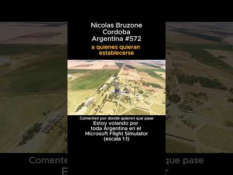 Nicolas Bruzone, Cordoba desde el Microsoft Flight Simulator #nicolasbruzone #cordoba #msfs #joaha45