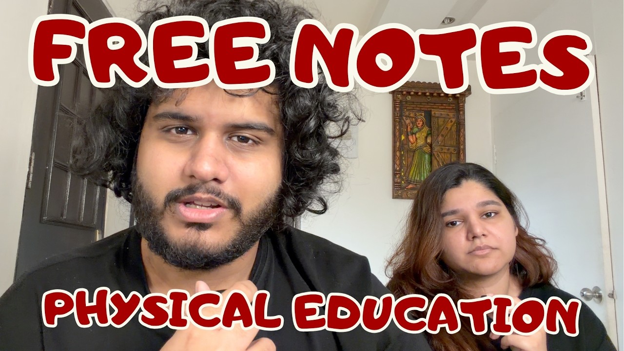 BEST Physical Education NOTES for Class 12 Board Exams [They Are FREE]