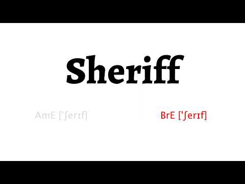 How to Pronounce sheriff in American English and British English