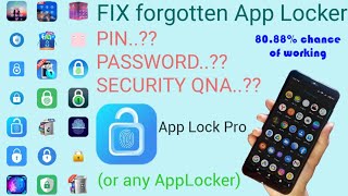 app lock password forgot. fix!