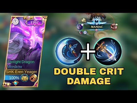 MOSKOV ABNORMAL DOUBLE CRIT BUILD!! MOSKOV BEST BUILD 2022 (MUST TRY) MOBILE LEGENDS