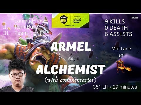 DOTA 2 PRO PLAY | Alchemist MID | TNC Armel | 1180 GPM | ESL Hamburg 2019 Grand Finals