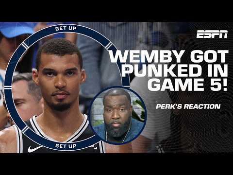 WEMBY GOT PUNKED 😧 - Big Perk after the Spurs lose WCF Game 5 vs. OKC | Get Up